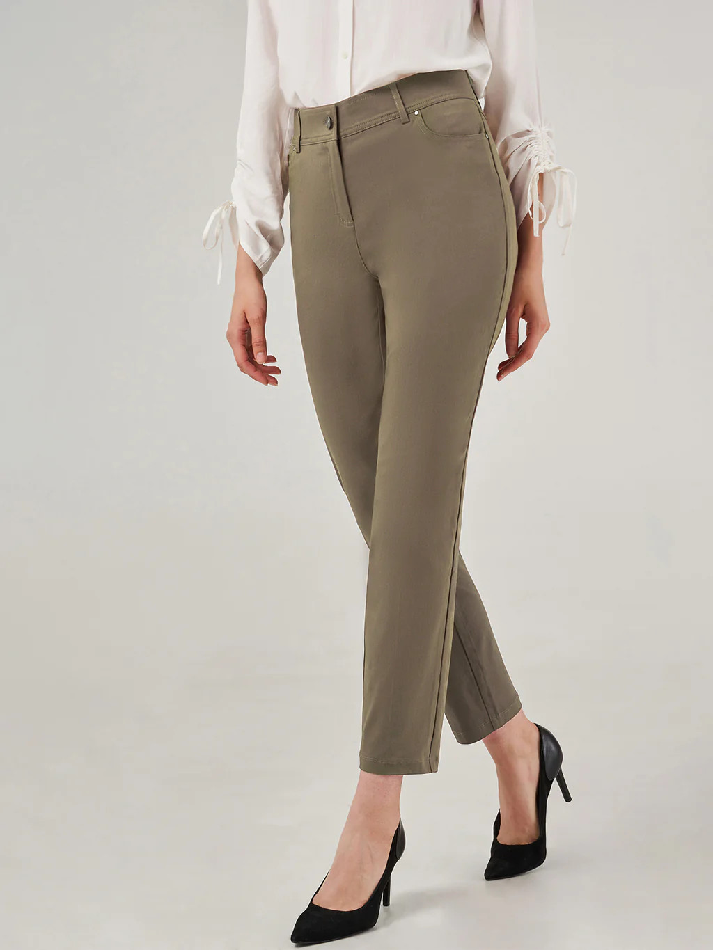 Millennium Five Pocket Stretch Straight Leg Pants | 89th + Madison