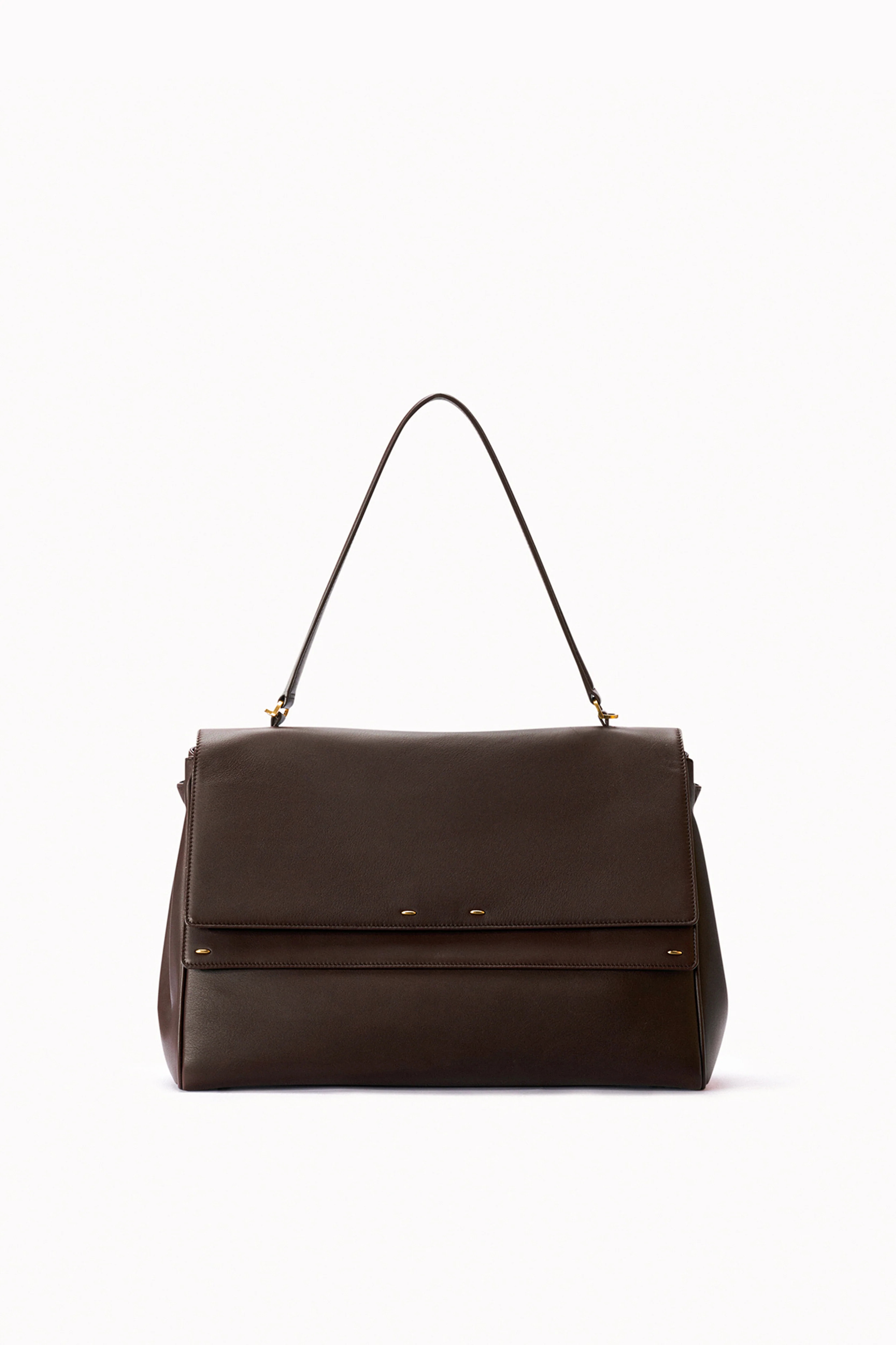 Rialto Double Flap Handbag in Calfskin Leather | Fabrique