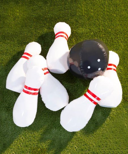 Giant Inflatable 7-Pc. Bowling Pin & Ball Set | zulily