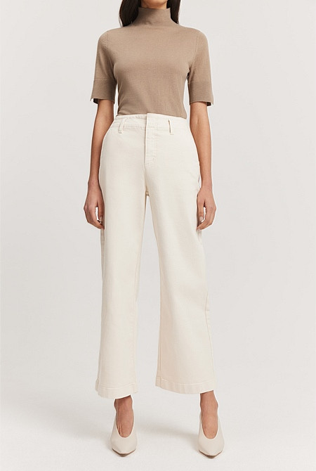 Australian Cotton Wide Leg Jean | Country Road (AU)