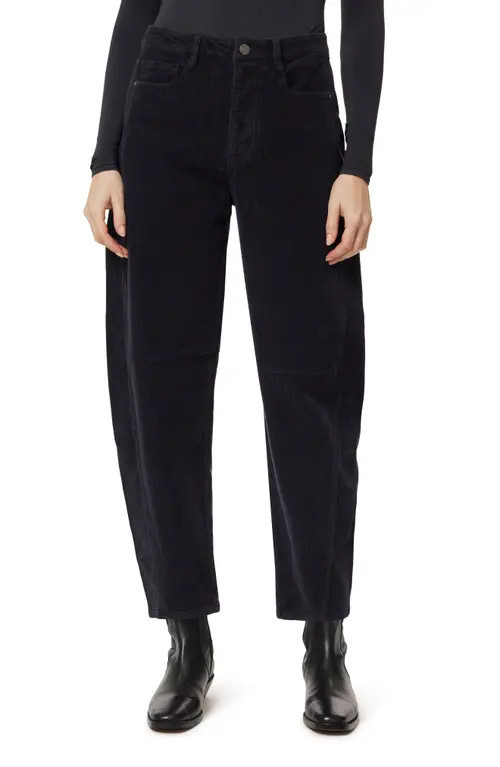 Habitual Evie Barrel Leg Corduroy Pants in Dark Navy at Nordstrom, Size 31 | Nordstrom