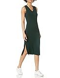 Daily Ritual Women's Supersoft Terry Relaxed-Fit Sleeveless V-Neck Midi Dress | Amazon (US)