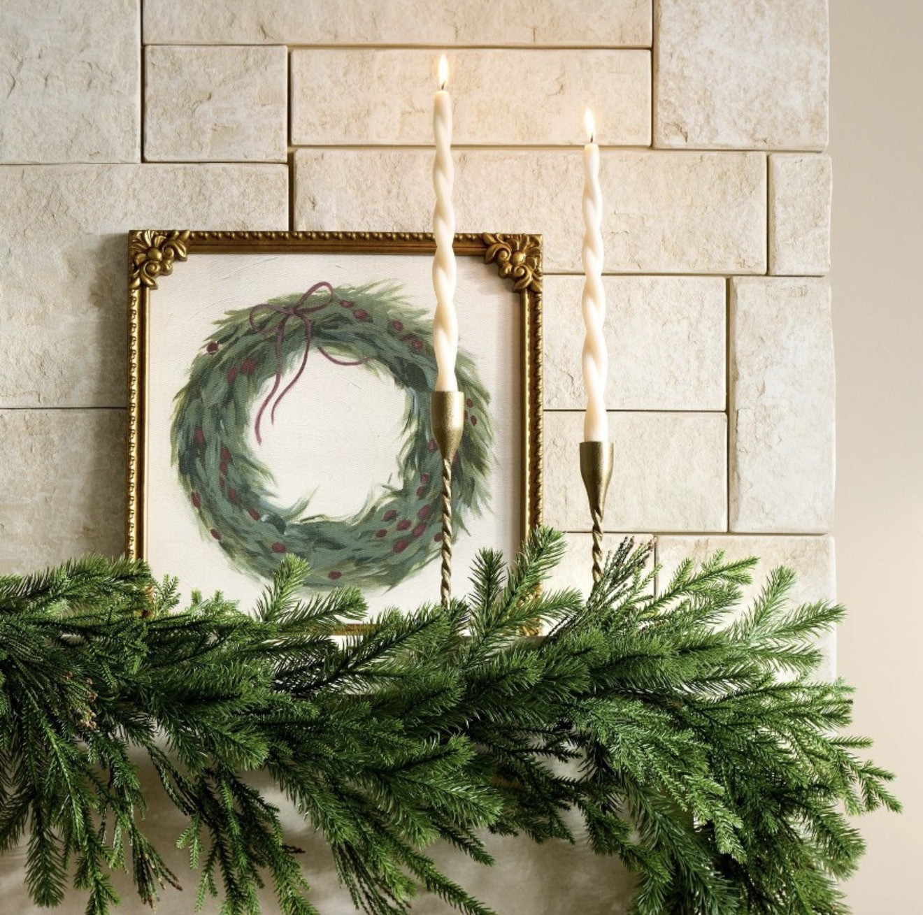A softer take on holiday décor 🤍 Neutral twisted candles and fresh greenery create an effortlessly refined seasonal look.

#LTKHome #LTKHoliday #LTKGiftGuide