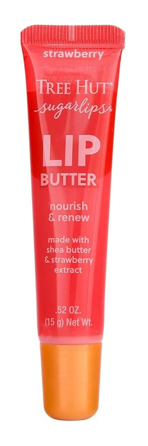 Tree Hut Strawberry Sugarlips Lip Butter, Hydrating Lip Care for Soft, Smooth & Nourished Lips, 0... | Amazon (US)