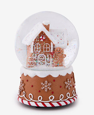 Holiday Lane Heritage Gingerbread House Musical Snow Globe, Macy's Exclusive  - Macy's | Macy's