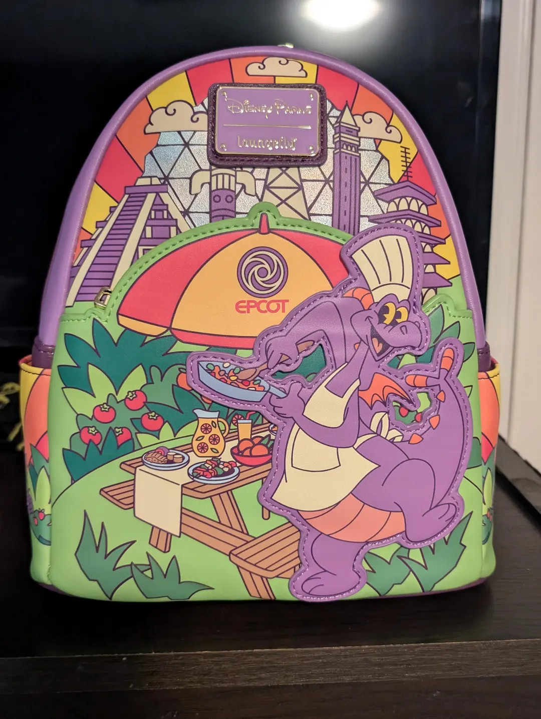 Epcot Food and Wine Exclusive Loungefly Backpack Featuring Figment. - Etsy | Etsy (US)
