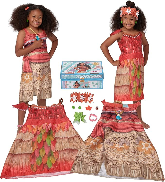 Disney Princess Moana Dress Up Trunk - 11 Pieces [Amazon Exclusive] | Amazon (US)