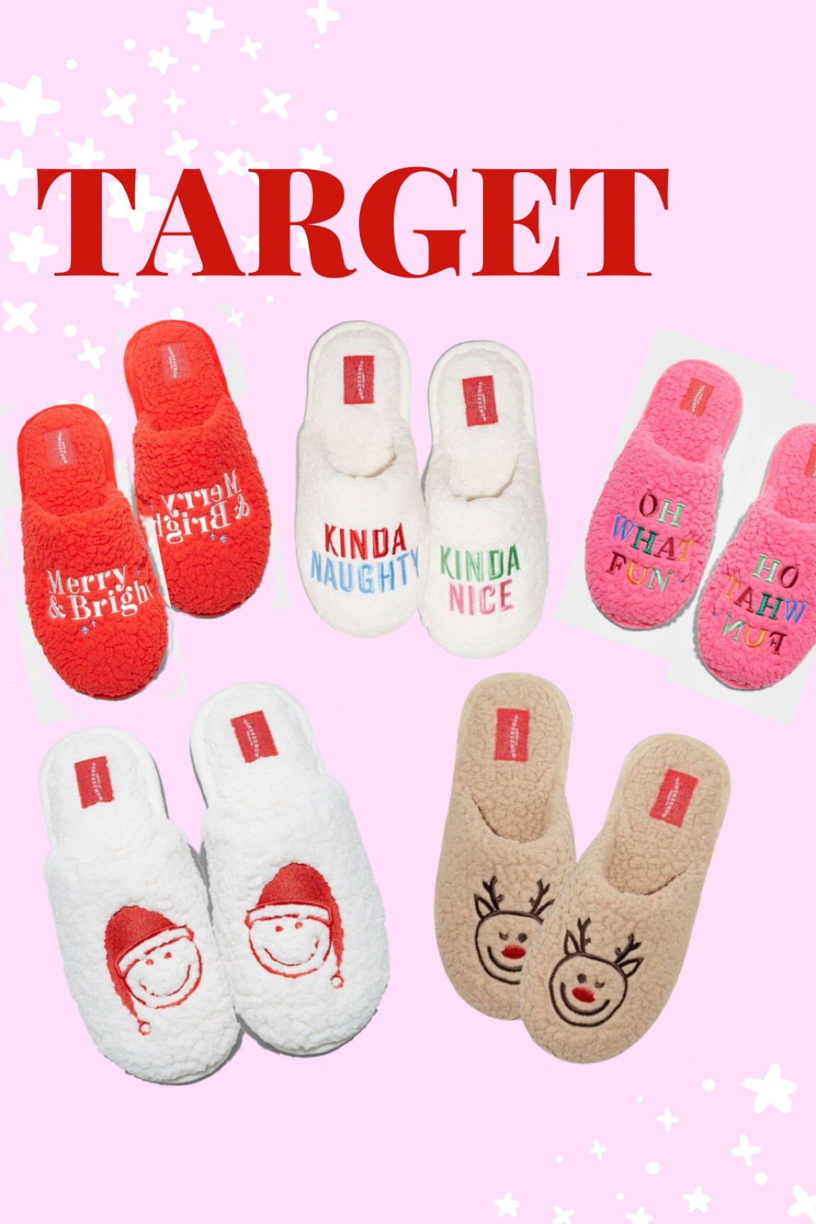Christmas slippers at target! $20 Christmas house shoes - Christmas pajamas - Christmas slippers - holiday slippers 

#LTKSeasonal #LTKHoliday #LTKfamily