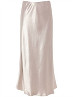 Max Mara - Flared satin midi skirt - Beige | Luisaviaroma | Luisaviaroma