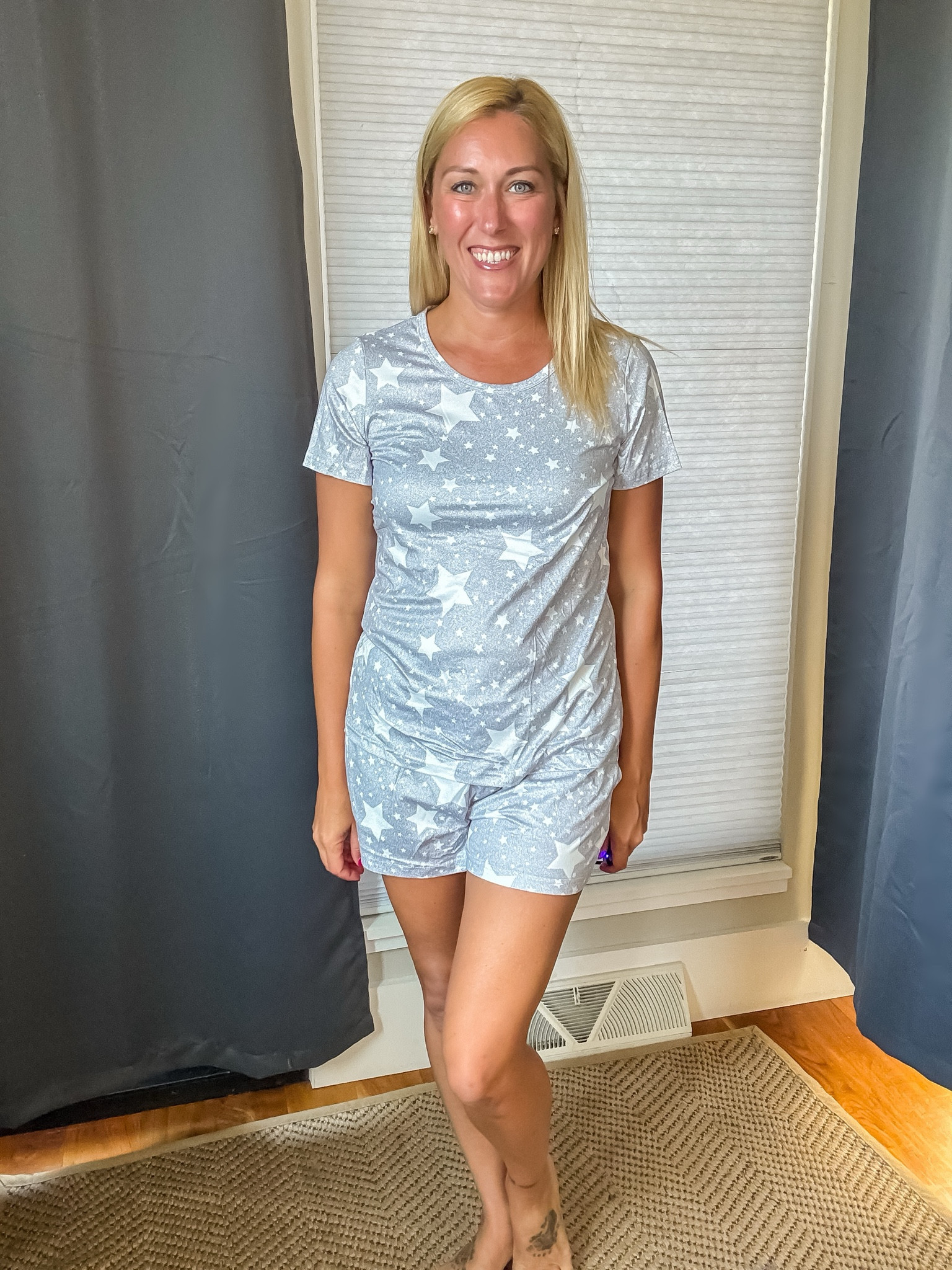 These starry pajamas will have me sleeping on a cloud! The fabric is ultra soft, light, and cool. Perfect for a warm sleeper like me! 

#LTKOver40