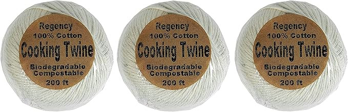 Regency Wraps Cotton Butchers Cooking Twine for Meat Trussing, Food Prep, Natural, 200 ft Ball (P... | Amazon (US)