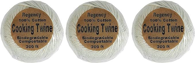 Regency Wraps Cotton Butchers Cooking Twine for Meat Trussing, Food Prep, Natural, 200 ft Ball (P... | Amazon (US)