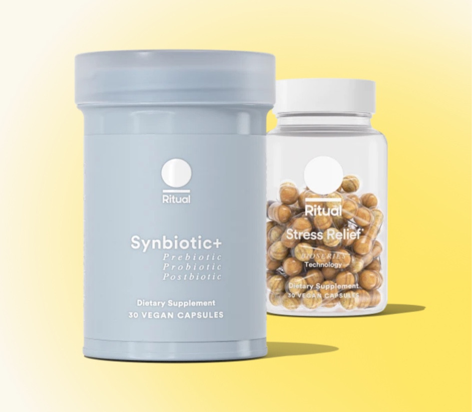 Ritual vitamins
Gut & Stress Relief Set
Synbiotic+ & Stress Relief
Postnatal vitamins for mommy and baby

#LTKBaby #LTKBump #LTKFamily