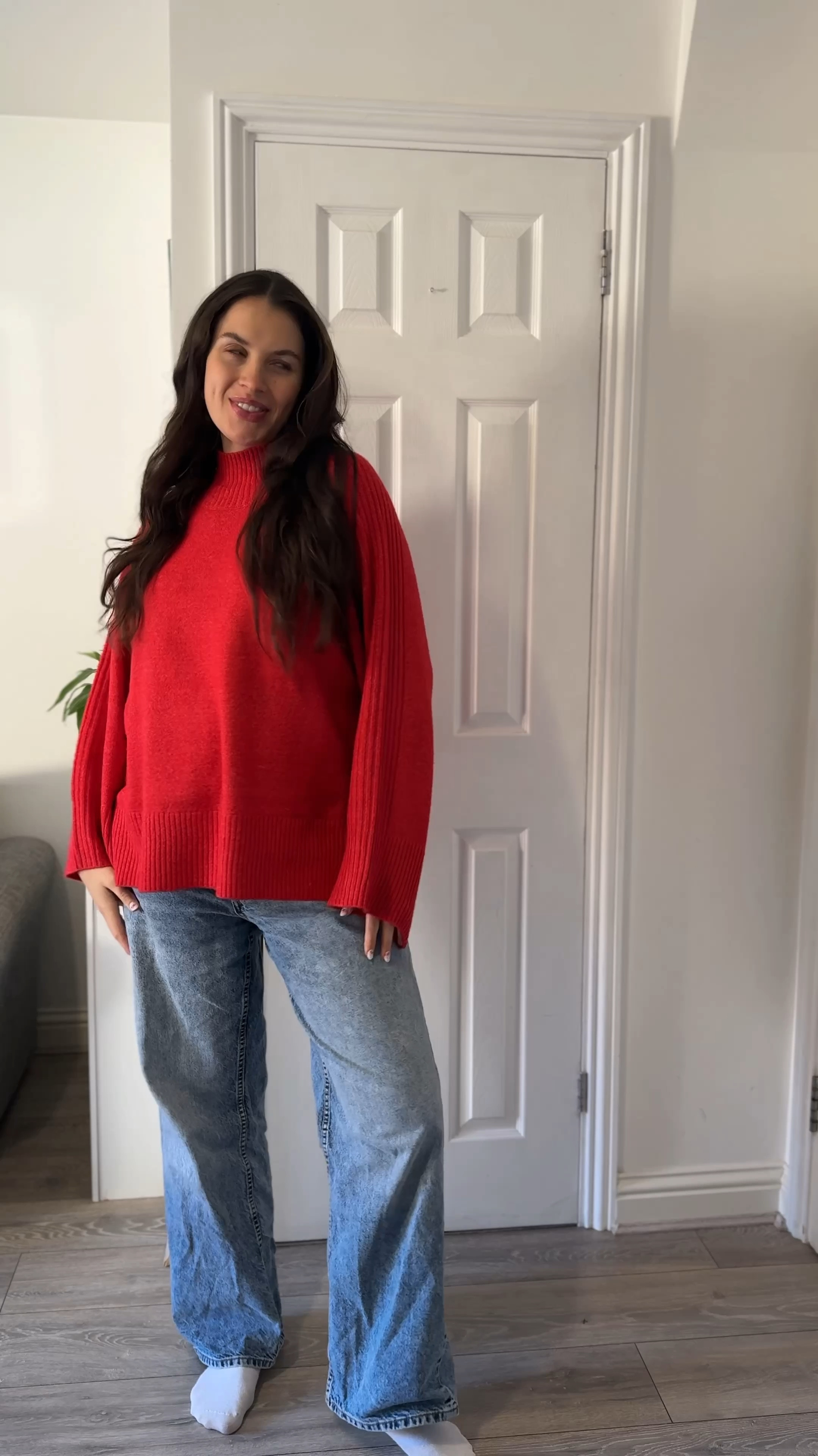 Red & leopard = match made in heaven ❤️ 🐆 

As soon as I saw this coat, I just knew it was the one for me. Wow! 🫶🏼 
 #redjumper #redaesthetic #redscarf #sambas #winteroutfitideas #winteroutfitinspo

#LTKwinter #LTKuk #LTKmaternity