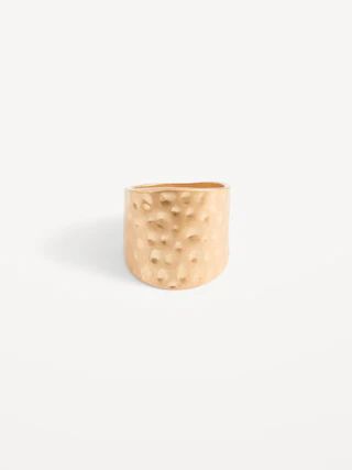 Gold-Toned Hammered Metal Ring for Women | Old Navy (US)
