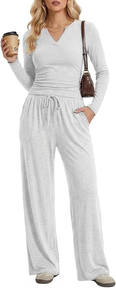 2 Piece Lounge Sets for Women Spring Vacation Fall Travel Airport Outfits Casual Cruise Fashion 2... | Amazon (US)