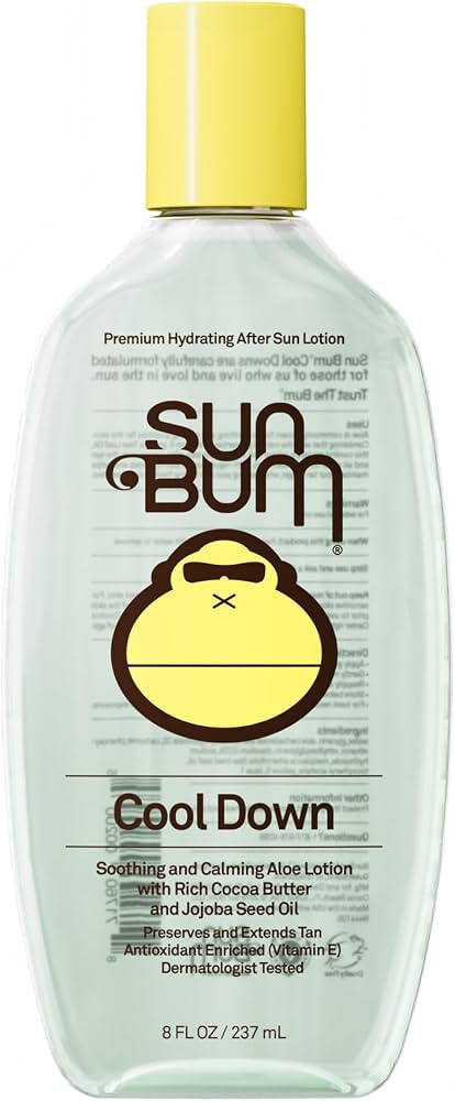 Sun Bum Cool Down Aloe Vera Gel - Vegan After Sun Care to Soothe and Hydrate Sunburn - 8 oz | Amazon (US)