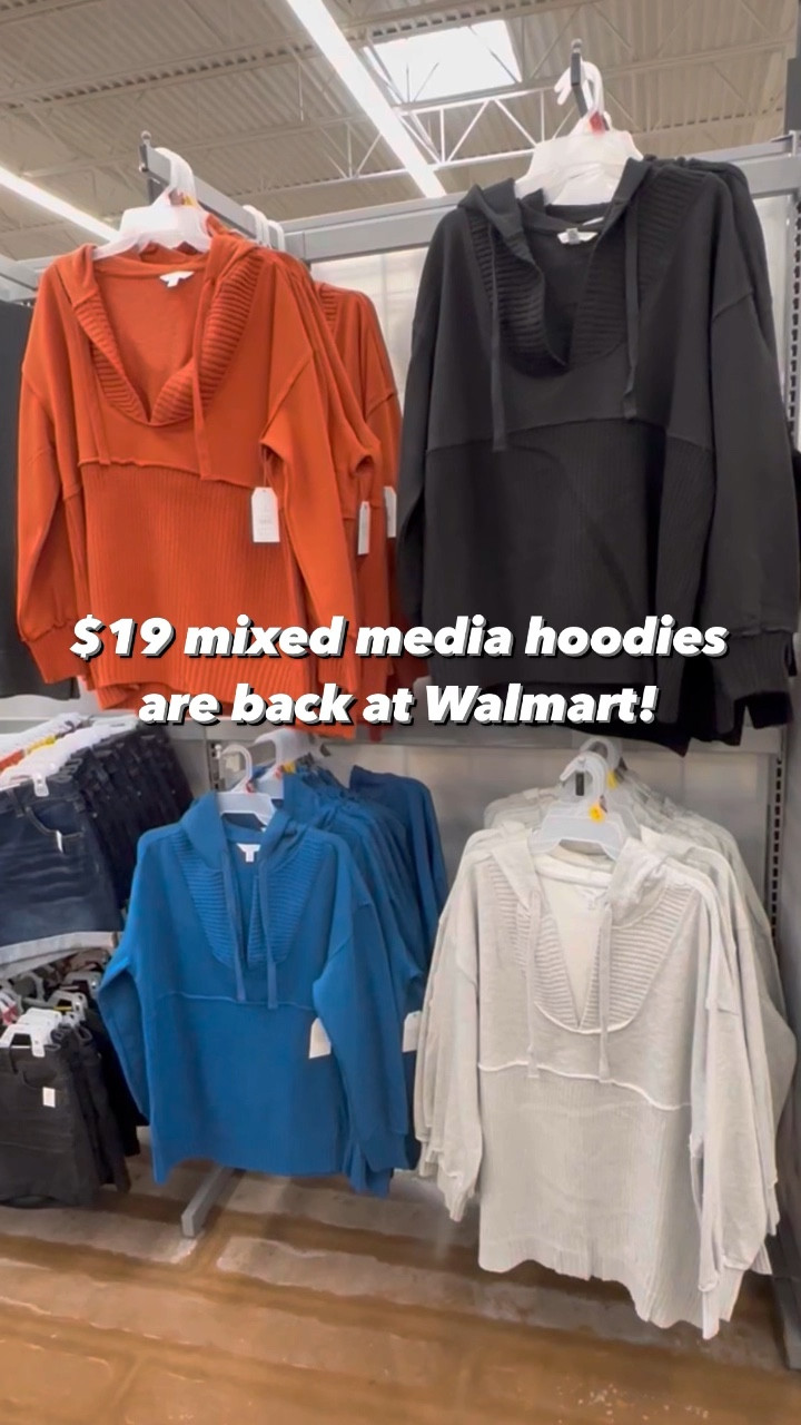 So happy to see these mixed media hoodies back at Walmart! I sized up one for an extra roomy fit!



Walmart. Walmart fashion. Walmart try on. Walmart outfit. Walmart style. Walmart outfit idea. Comfy outfit idea. Sweatshirt. Hoodie. Fall tops. Fall fashion. Fall style. Fall finds. Fall try on. Fall must haves. 






#LTKSeasonal #LTKunder50 #LTKstyletip