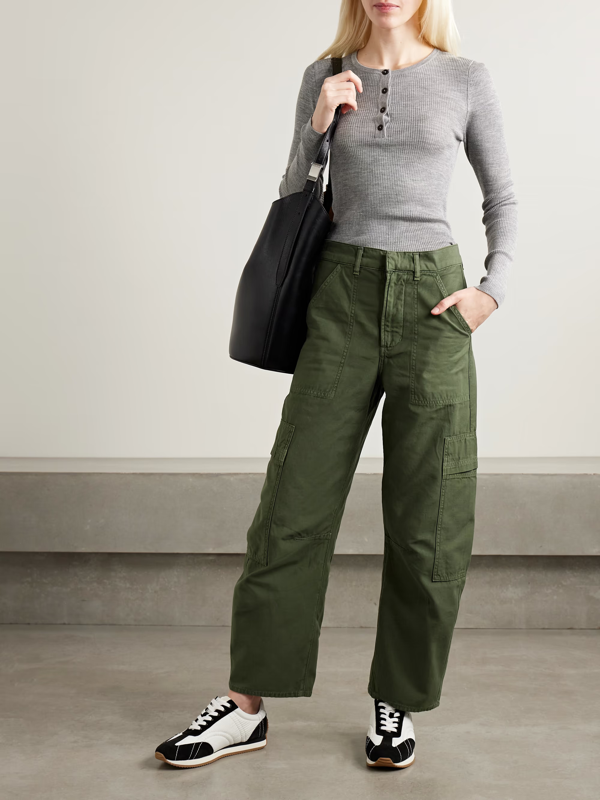 Marcelle cotton tapered cargo pants | NET-A-PORTER (US)