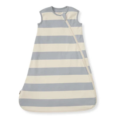 Rugby Stripe Organic Lightweight Beekeeper™ Wearable Baby Blanket - Quarry | Burt's Bees Baby