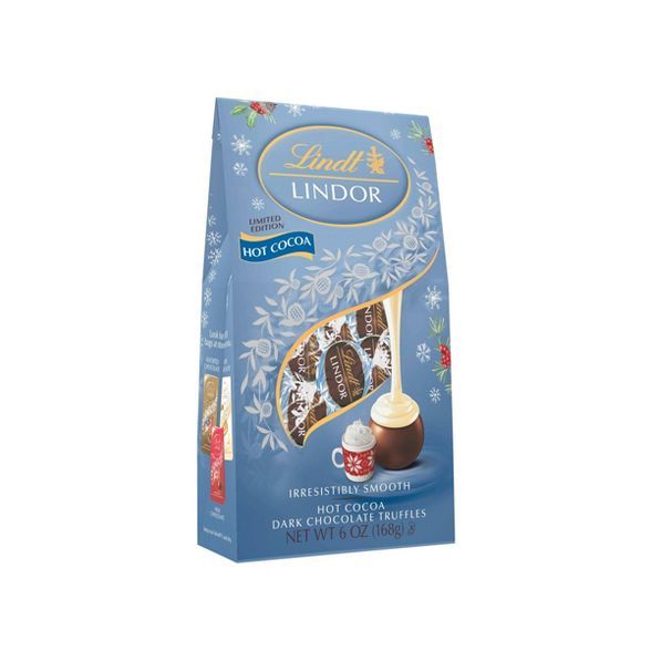 Lindt Lindor Holiday Hot Cocoa Dark Chocolate Truffles - 6oz | Target