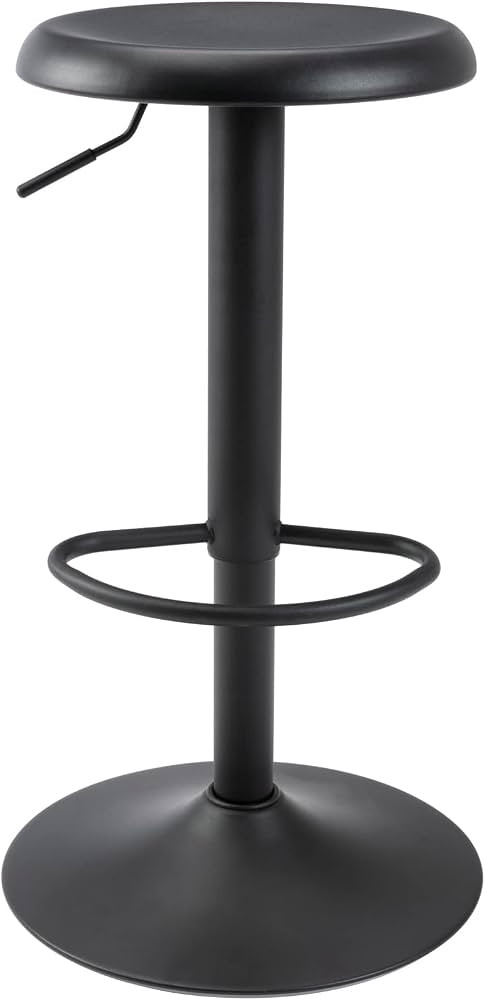 Brage Living Adjustable Bar Stool, Swivel Round Metal Airlift Barstool, Backless Counter Height B... | Amazon (US)
