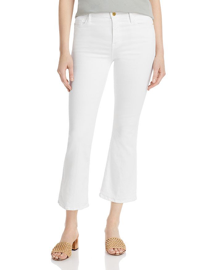 Le Crop Mini Boot Jeans in Blanc | Bloomingdale's (US)