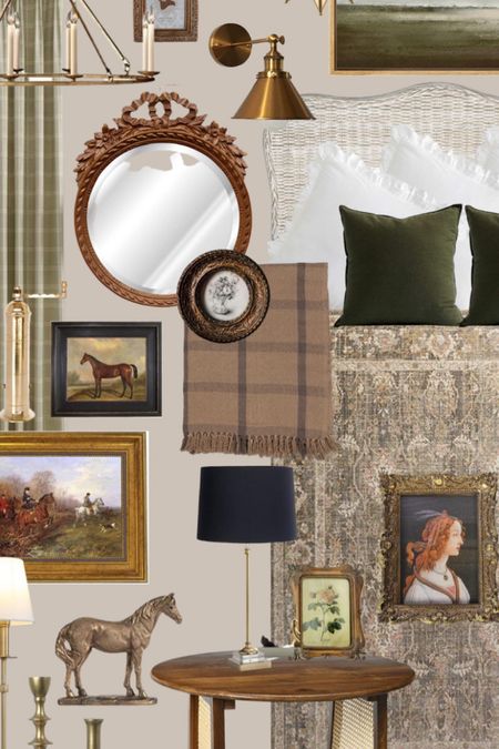 Polo club vibes equestrian home decor in hunter green and brushed brass

#LTKSeasonal #LTKstyletip #LTKhome