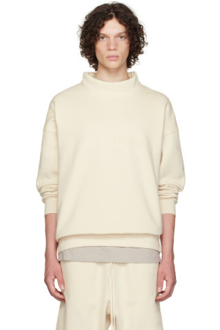 Off-White Mock Neck Sweatshirt | SSENSE