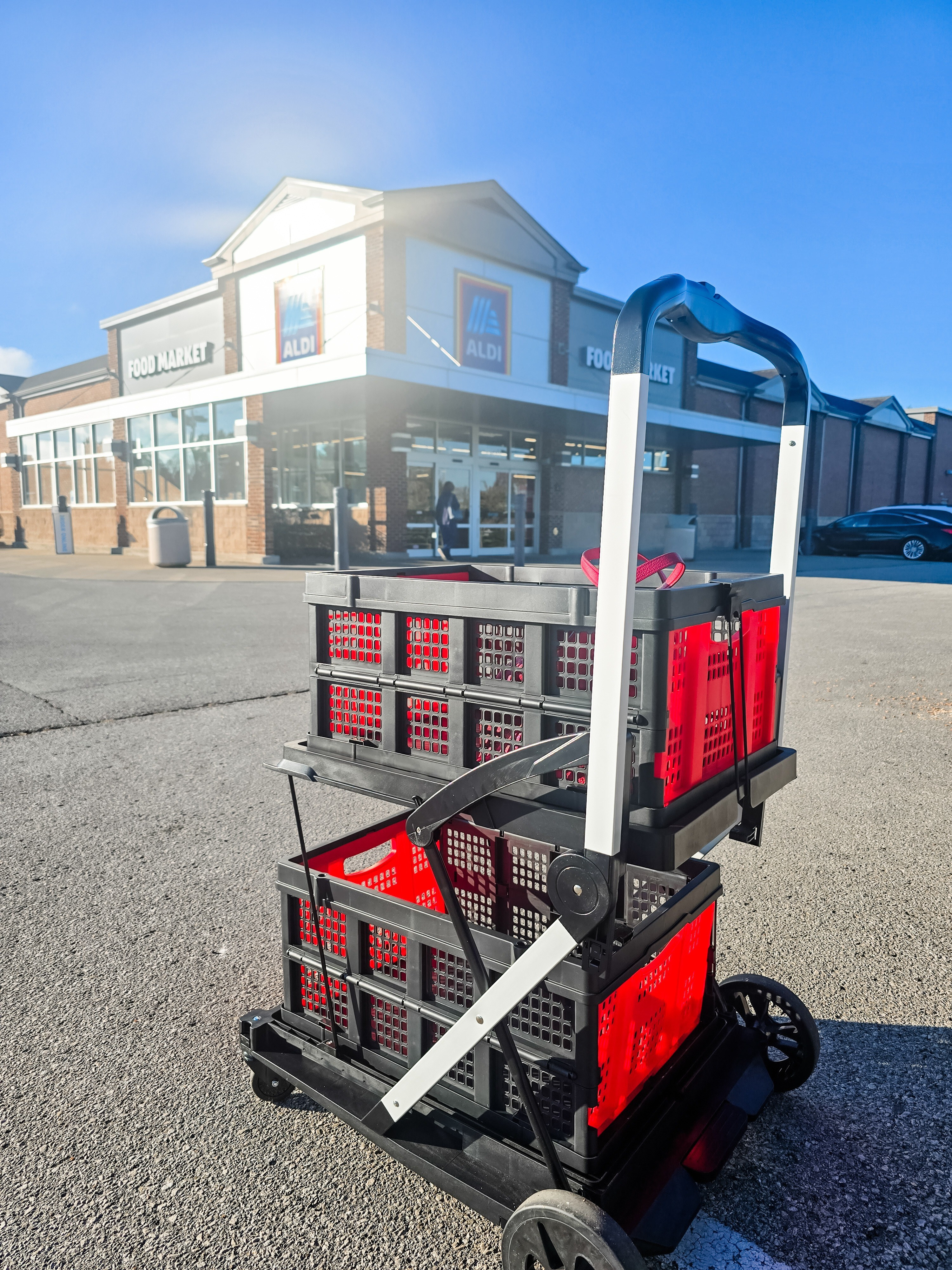 Yea... I'm THAT lady. I have my own cart going into aldi.1) the baskets come off and it's easy loading and unloading 2) this also keeps me to only buying so many things bc let's face it - I can get carried away at Aldi, especially on the Aisle of Shame 😆3) I also use this cart to get supplies in and out of the school when I go in for room parent parties - snacks - classroom supplies etc. #worthit #cart #costco #aldi #livinglargeinlilly 

#LTKFamily #LTKParties #LTKHome