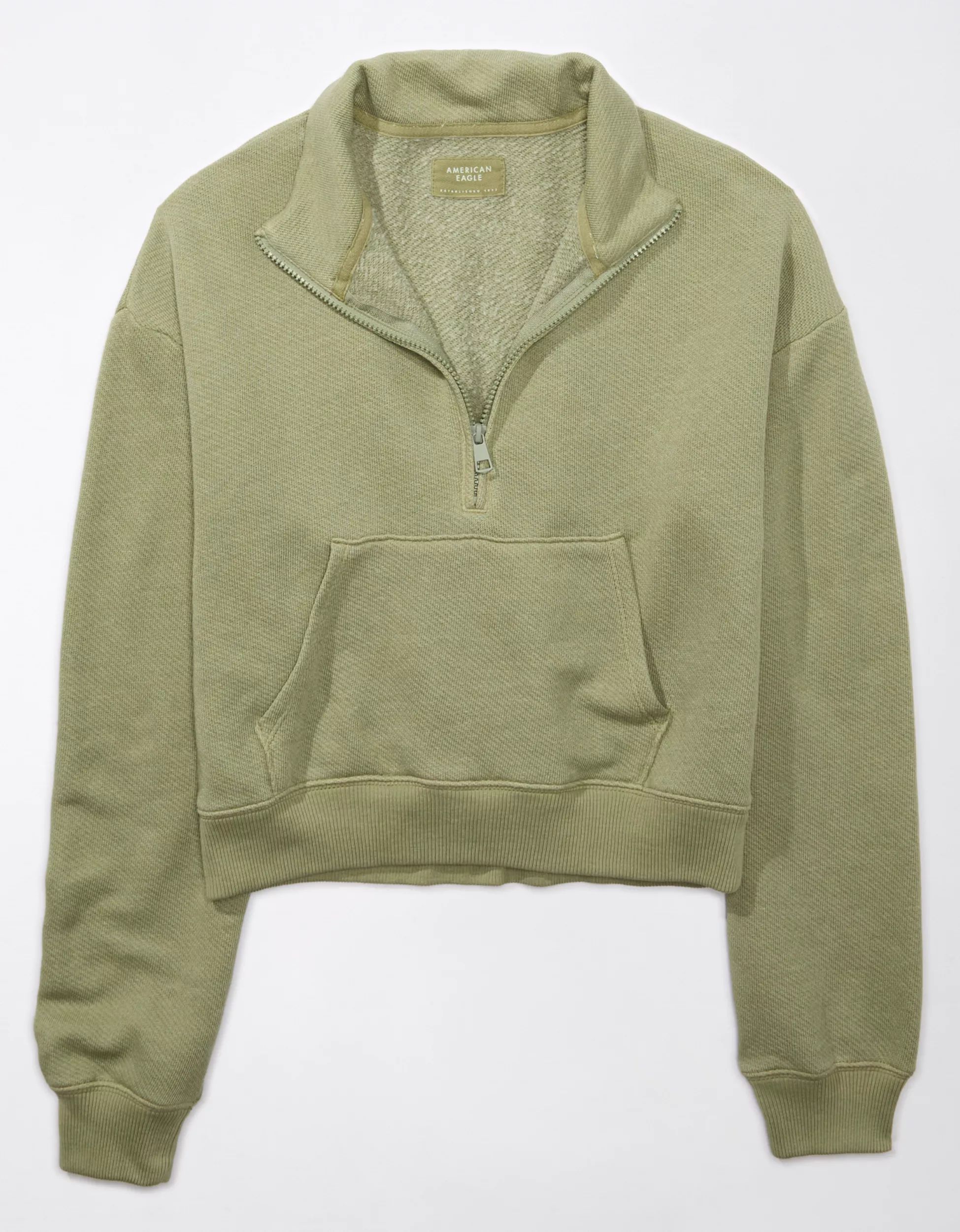 AE Quarter-Zip Sweatshirt | American Eagle Outfitters (US & CA)