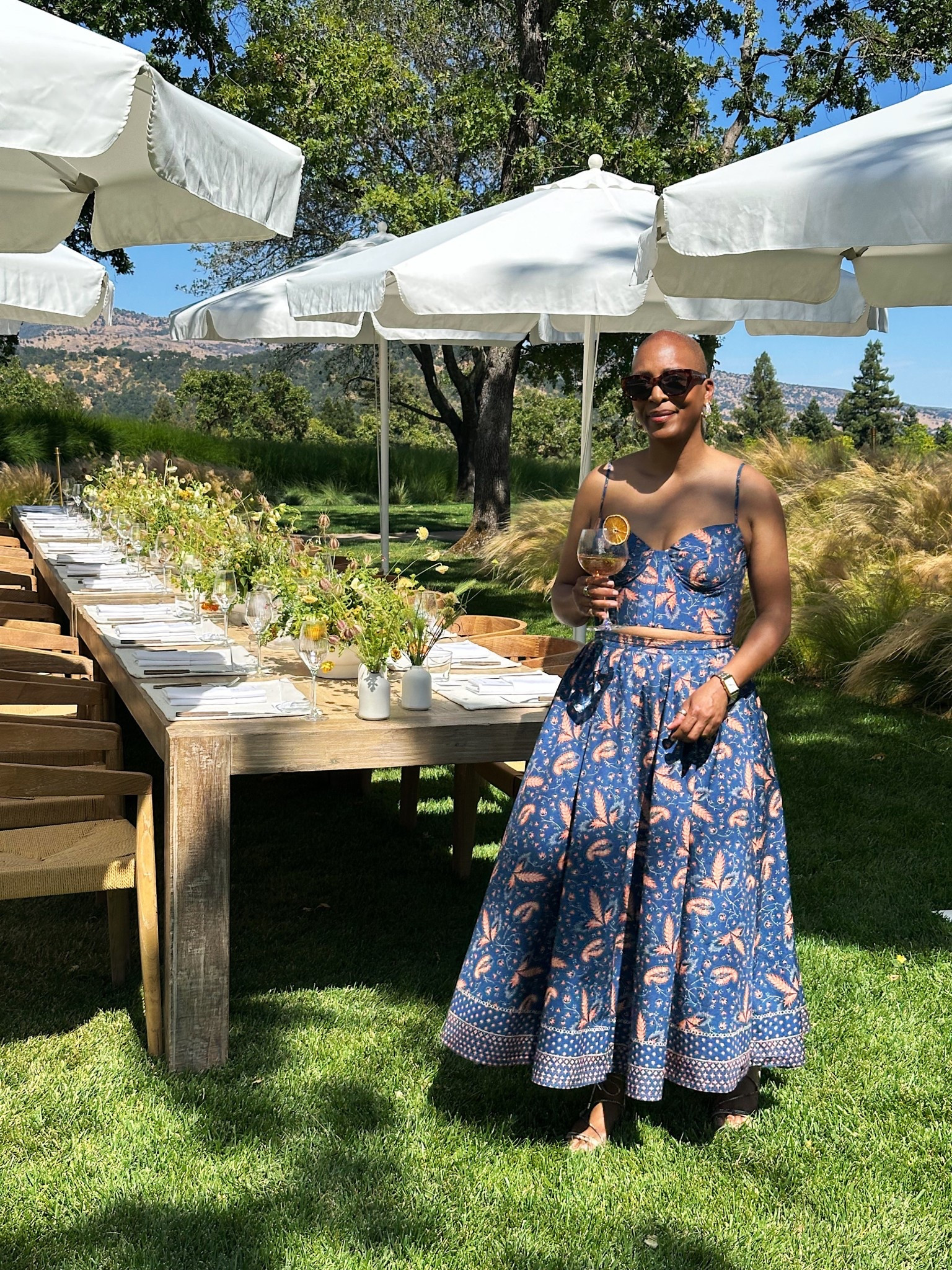 a matching print set is perfect for a day in wine country 🍷🍇☀️ wearing a 6 in the top and 4 in the skirt

also linked the same set in a brighter floral print 

#LTKOver40 #LTKSeasonal #LTKStyleTip
