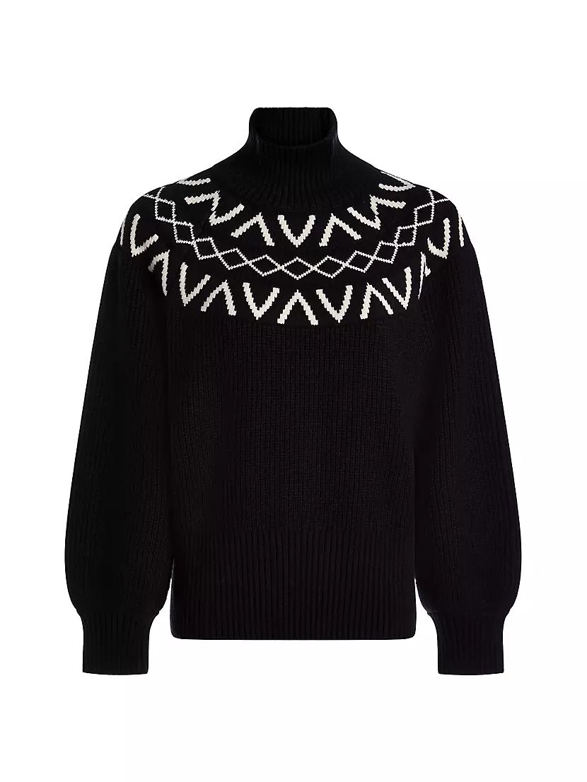 Marcie Fairisle Yoke Knit Sweater | Saks Fifth Avenue