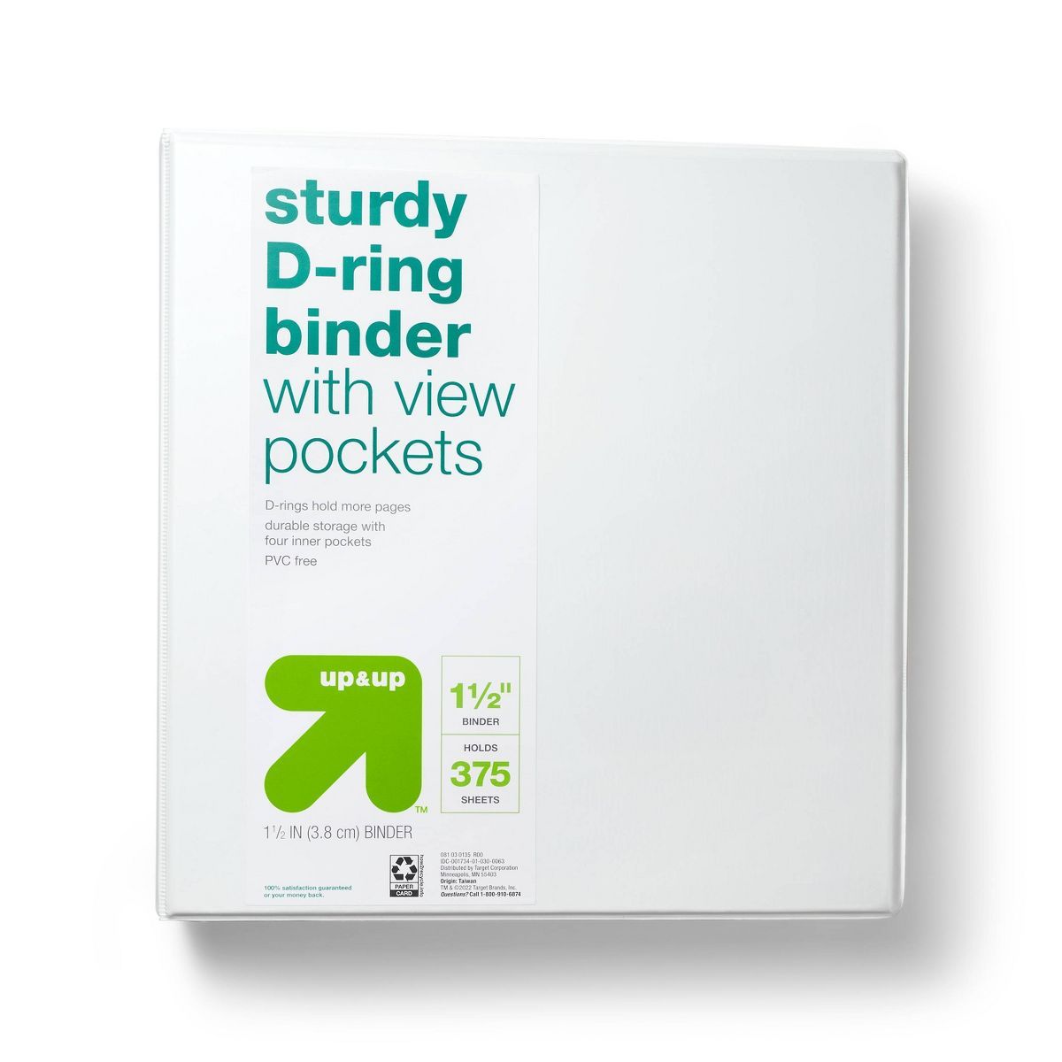 1.5" 3 Ring Binder Clear View - up & up™ | Target