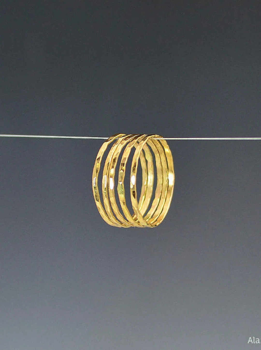 Set of 5 Super Thin 14k Gold Stackable Rings, 14k Gold Filled, Stacking Rings, Simple Gold Ring, ... | Etsy (US)