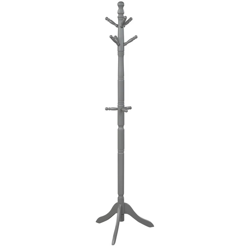 Anselmi Solid Wood 9 - Hook Freestanding Coat Rack | Wayfair Professional