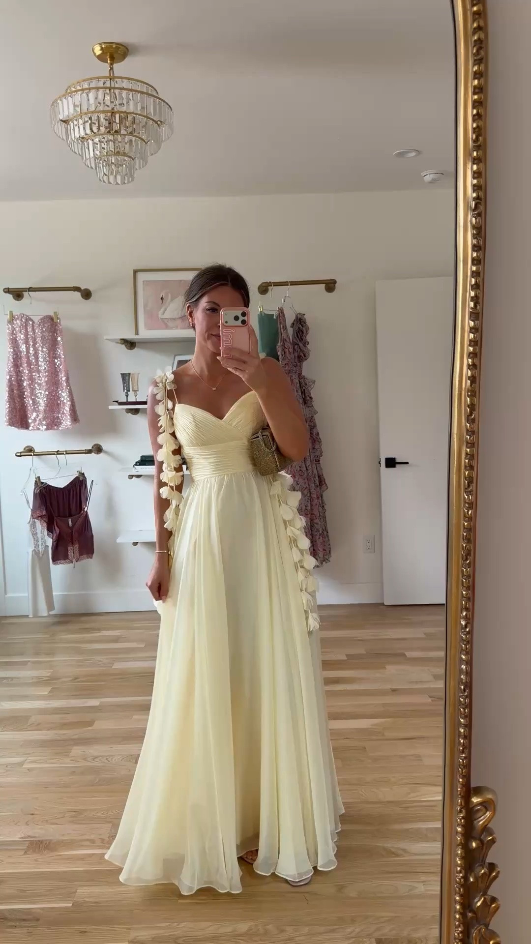 summer wedding special event yellow floral gown 🌼✨ 

i’m 5’4” and usually wear size small/2

electric picks code: emerson20

#LTKgrwm #LTKSeasonal #LTKWedding