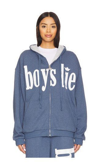 Harley Zip Up in Blue | Revolve Clothing (Global)