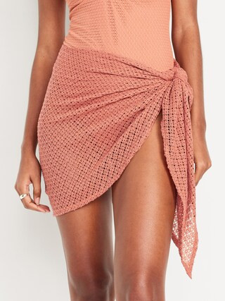 Crochet Sarong Swim Skirt | Old Navy (US)