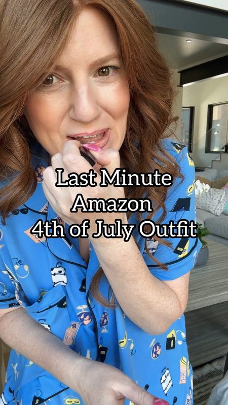 Fourth of July outfit from amazon. Size large in all. 

White pants. Linen pants. Summer outfit. 

#LTKMidsize #LTKStyleTip #LTKSaleAlert