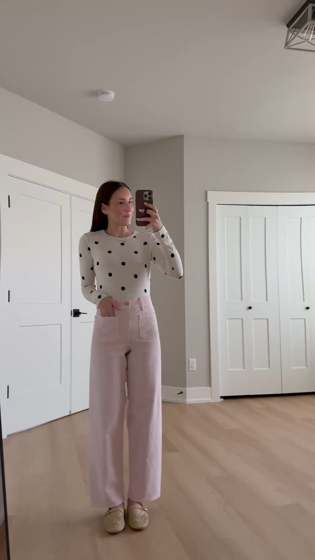 Teacher outfit idea 🍎 this combo is perfect for Valentine’s Day and all from Target! This long sleeve is sooo soft and these pants are cute, comfortable and the perfect shade of pink! Wearing a  xs top and size 2 pants

Teacher style | classroom outfit | Valentine’s Day outfit | target outfit | polka dot top | pink pants outfit 

#LTKValentine