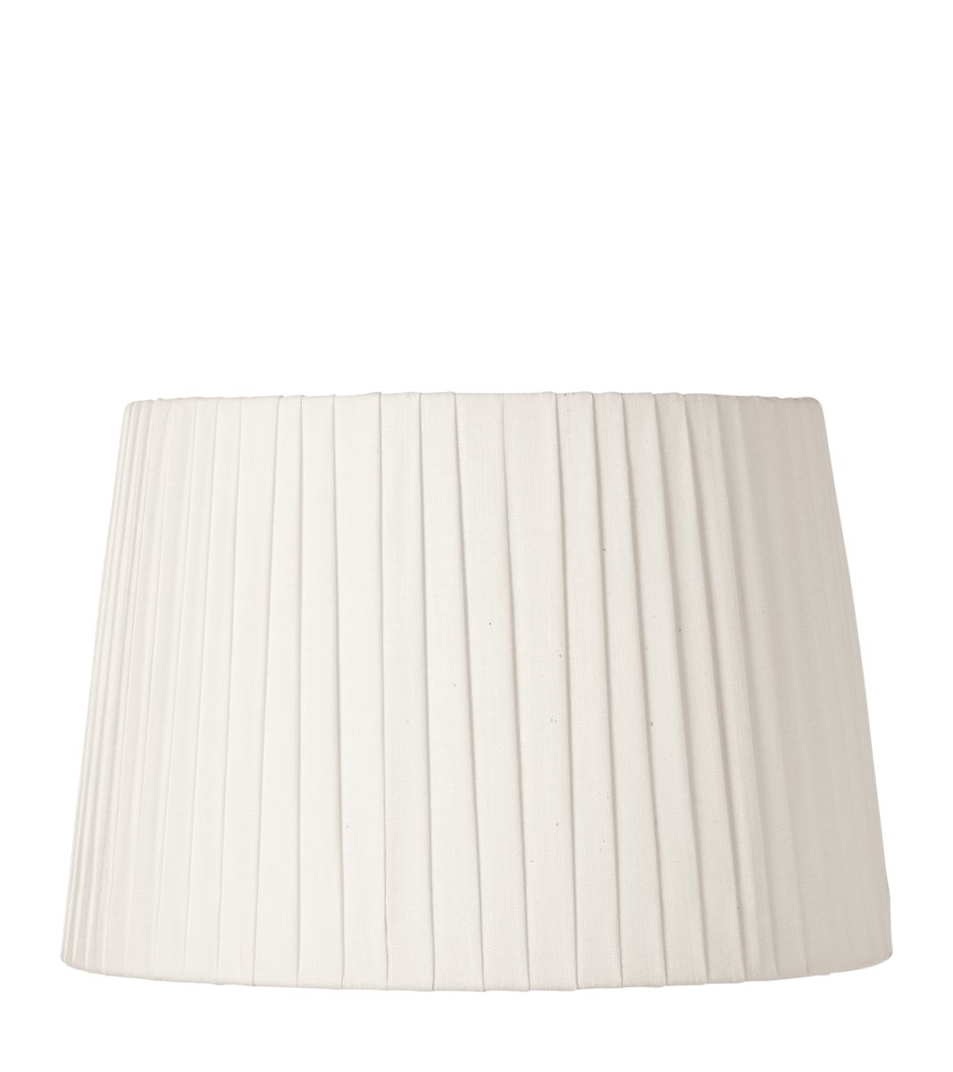 14in Pleated Linen Lampshade - Off White | OKA US