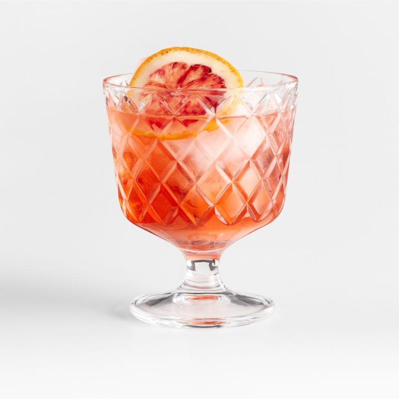 Hatch Short Faceted Cocktail Glass + Reviews | Crate & Barrel | Crate & Barrel