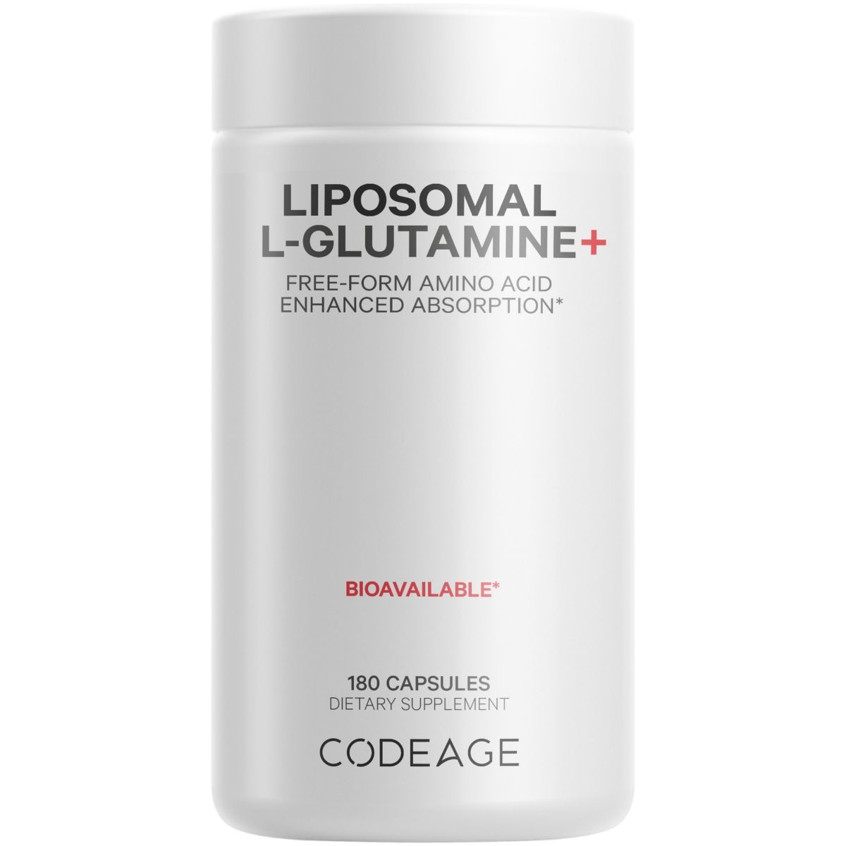 Codeage Liposomal L-Glutamine 1000mg Supplement, Free-Form Glutamine Formula, 3-Month Supply - 180ct | Macys (US)