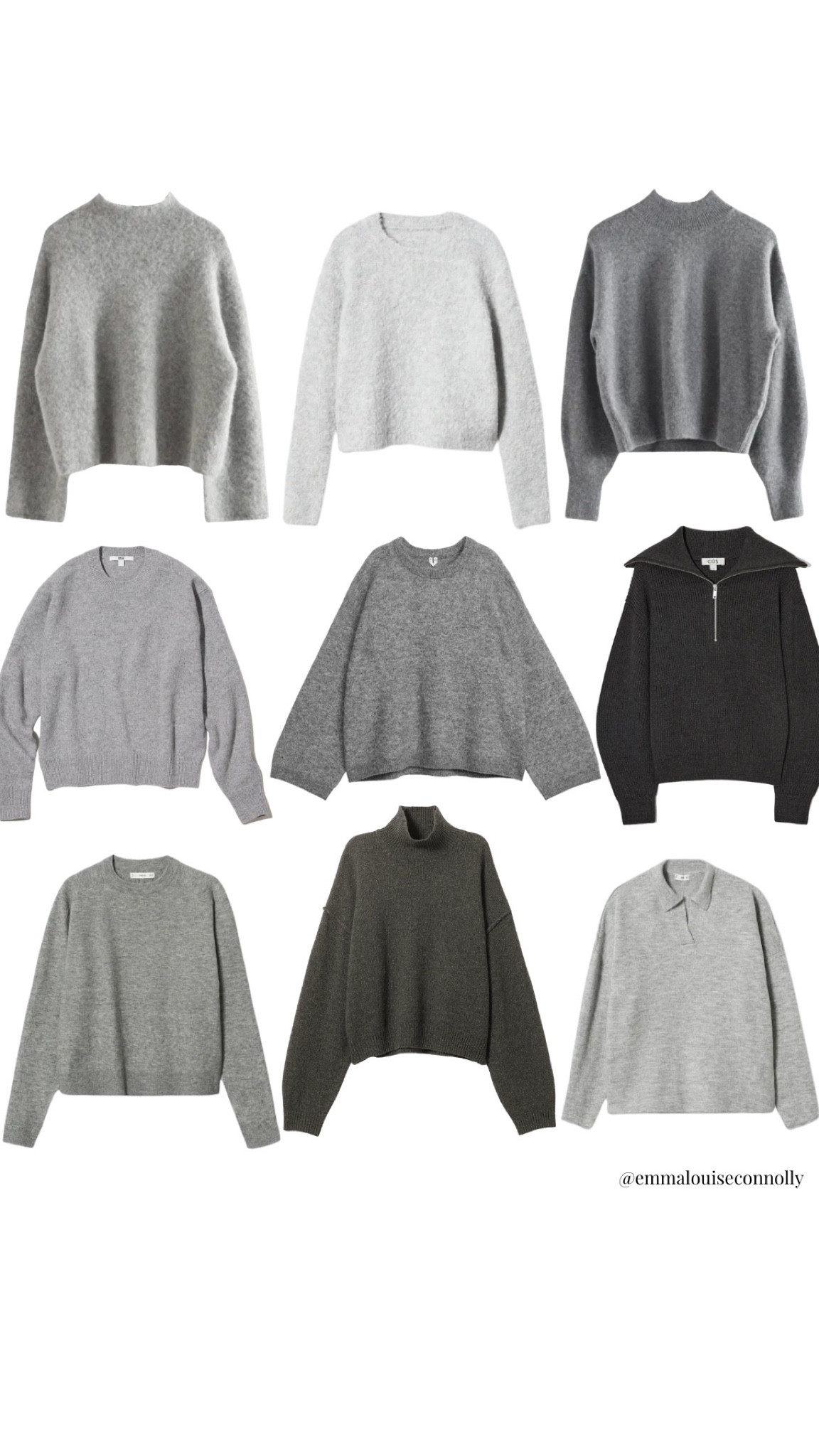 Grey jumper, grey jumper edit, grey turtle neck, grey quarter zip, mango, & other stories