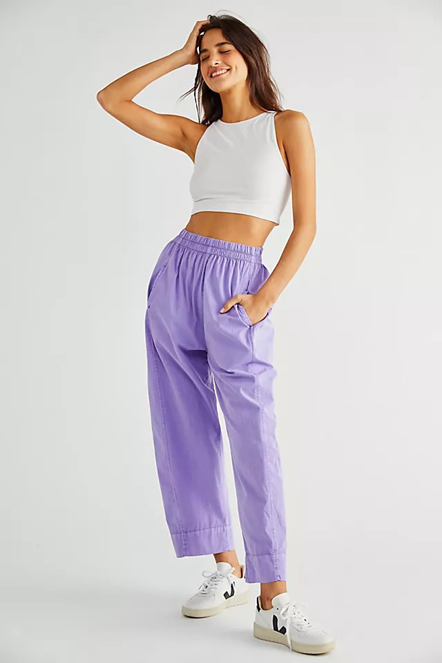 Preppy Poplin Pull-On Pants | Free People (Global - UK&FR Excluded)