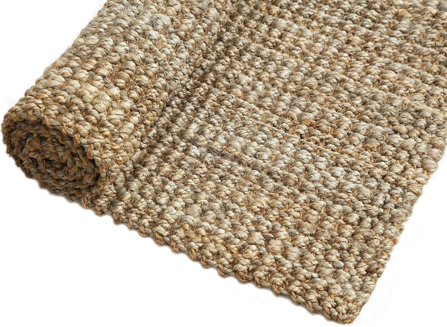 Iron Gate Handspun Jute Area Rug 7.6x9.6 Hand Woven by Skilled Artisans, 100% Natural Jute Yarns,... | Amazon (US)