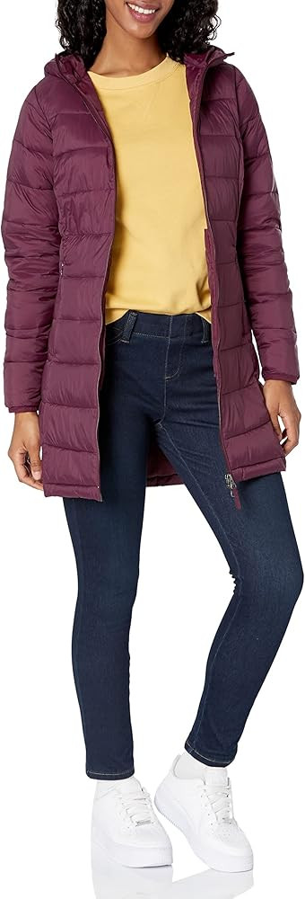 Amazon Essentials Women's Lightweight Water-Resistant Hooded Puffer Coat (Available in Plus Size) | Amazon (US)