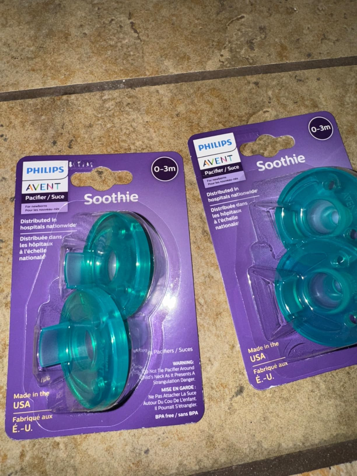 Philips Avent Soothie 0-3 Months Orthodontic Baby Pacifiers, 100% Silicone Pacifiers, One Piece, ... | Amazon (US)