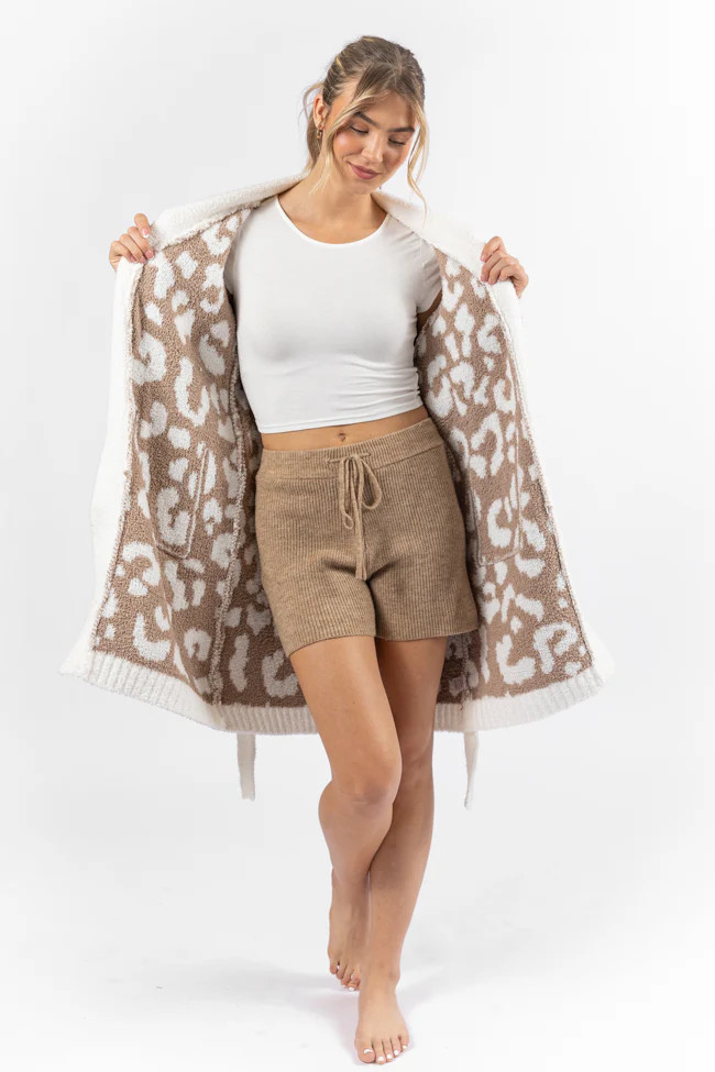 It Was All A Dream Light Leopard Robe DOORBUSTER | Pink Lily